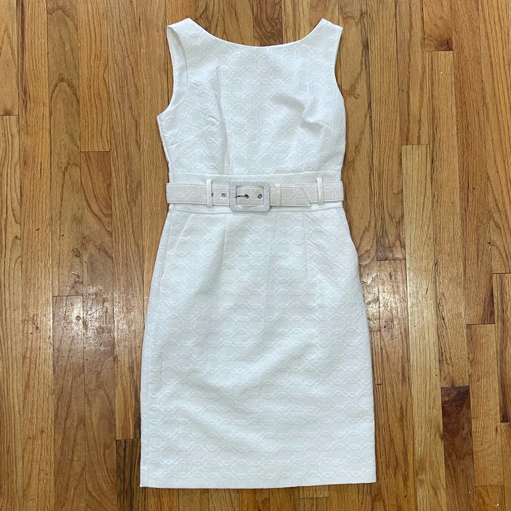 Banana Republic White Sheath Dress Belt